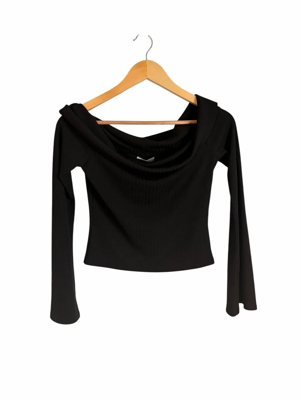 Revolve Lovers and Friends Black Fletcher Top Ribbed Women’s Size Medium NWT - Picture 3 of 11